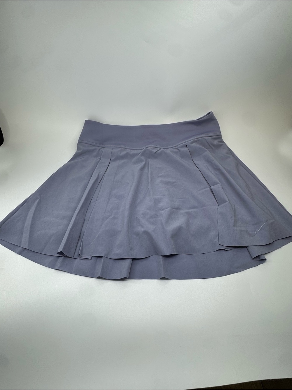 Nike Dri Fit Tennis Running Skirt Skort Gray Silver Medium NWT